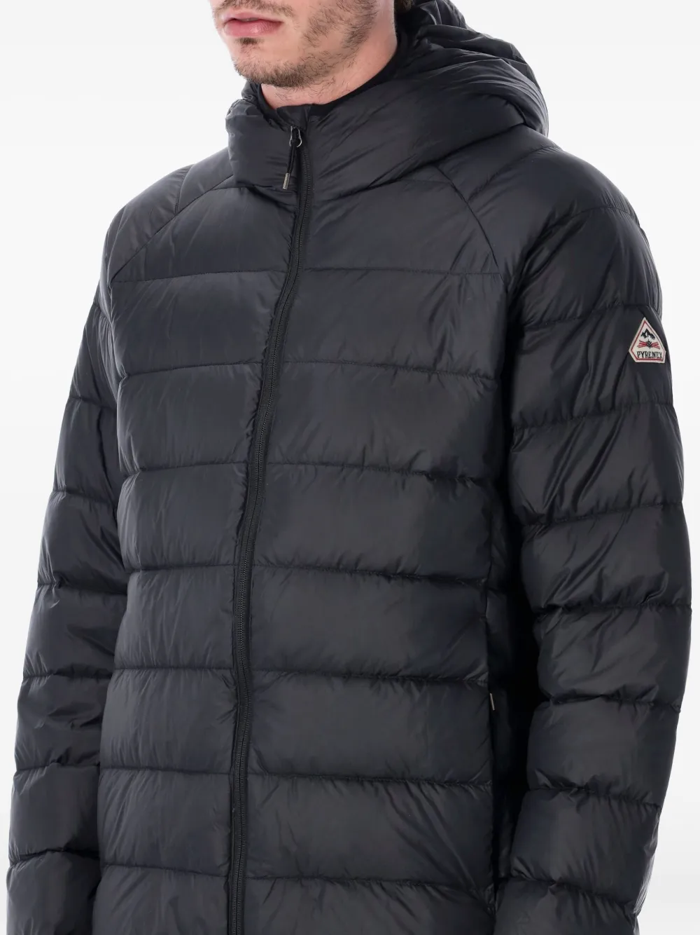 Pyrenex Gewatteerde jas met capuchon Zwart