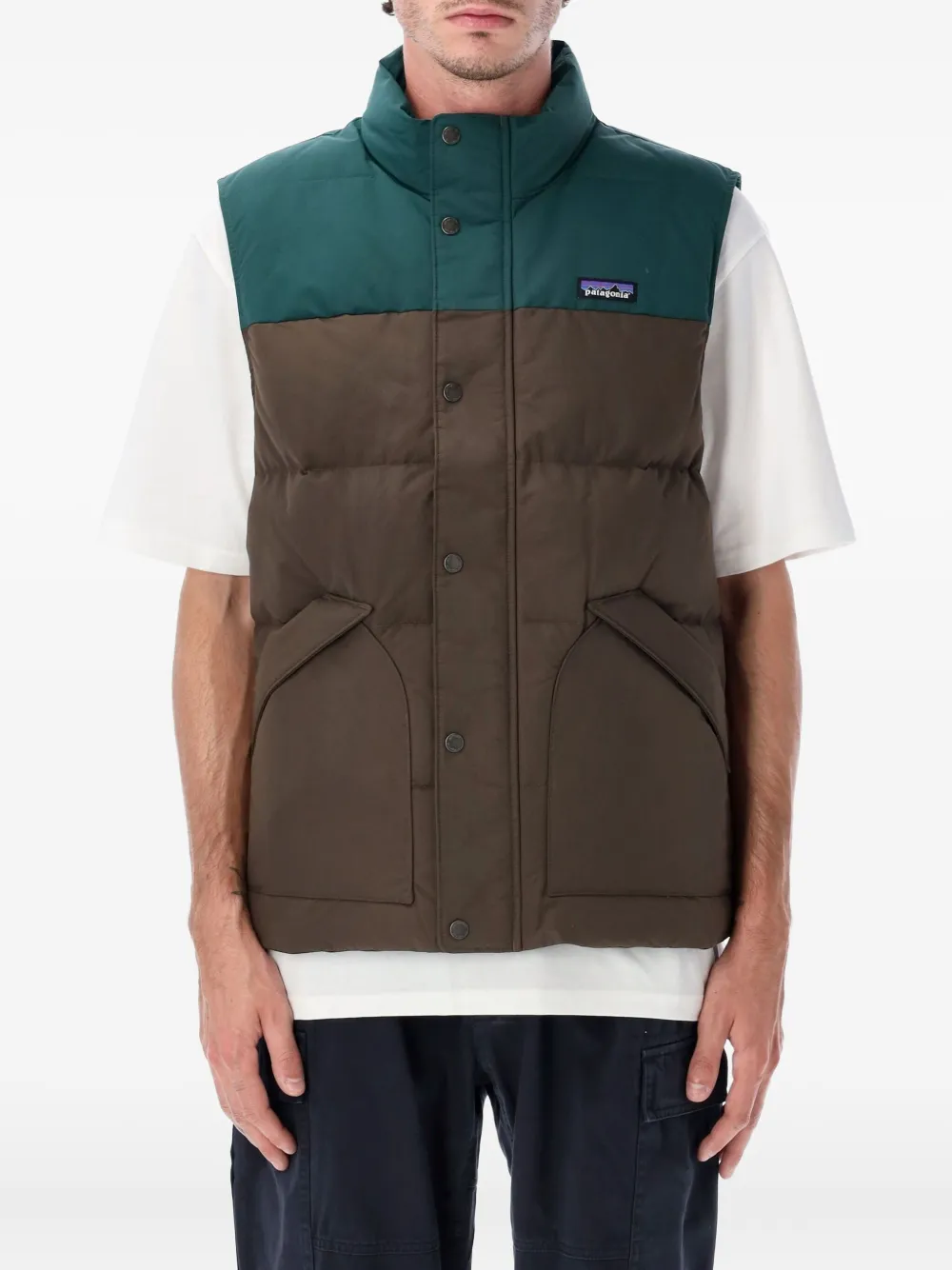 Patagonia Downdrift padded gilet - ブラウン Patagonia Downdrift padded gilet - ブラウン