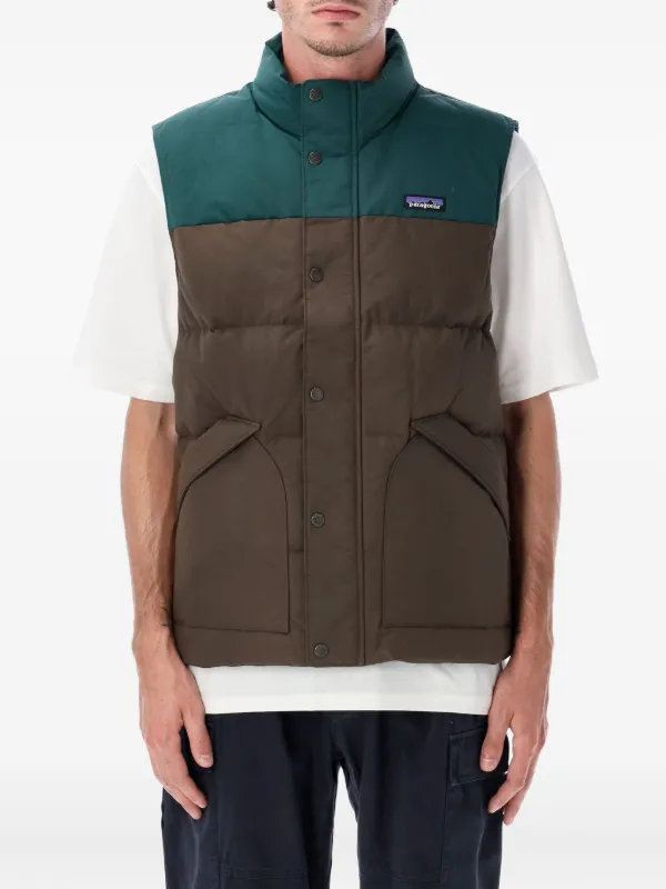 Patagonia Downdrift Padded Gilet Brown FARFETCH KW