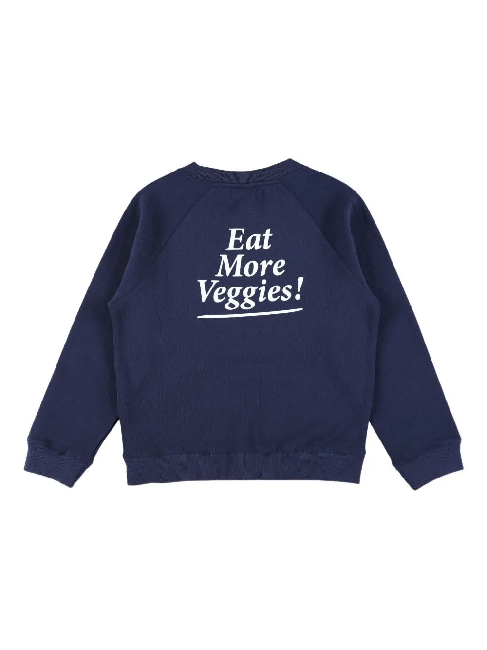  Sporty & Rich Kids Raglan-sleeve Graphic-print Sweatshirt - Blue 