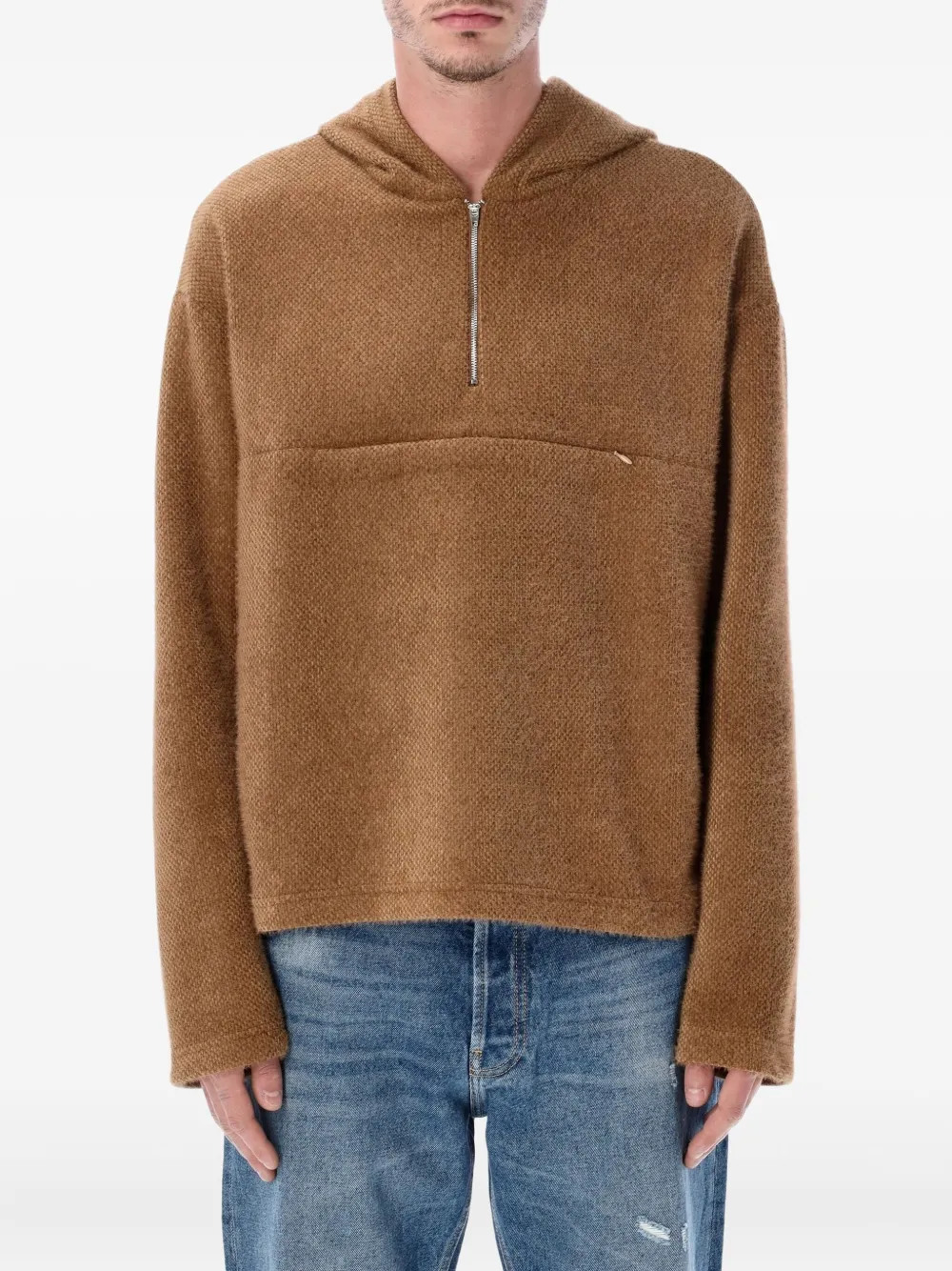 rold skov hoodie Squire à col zippé | marron | Image 1