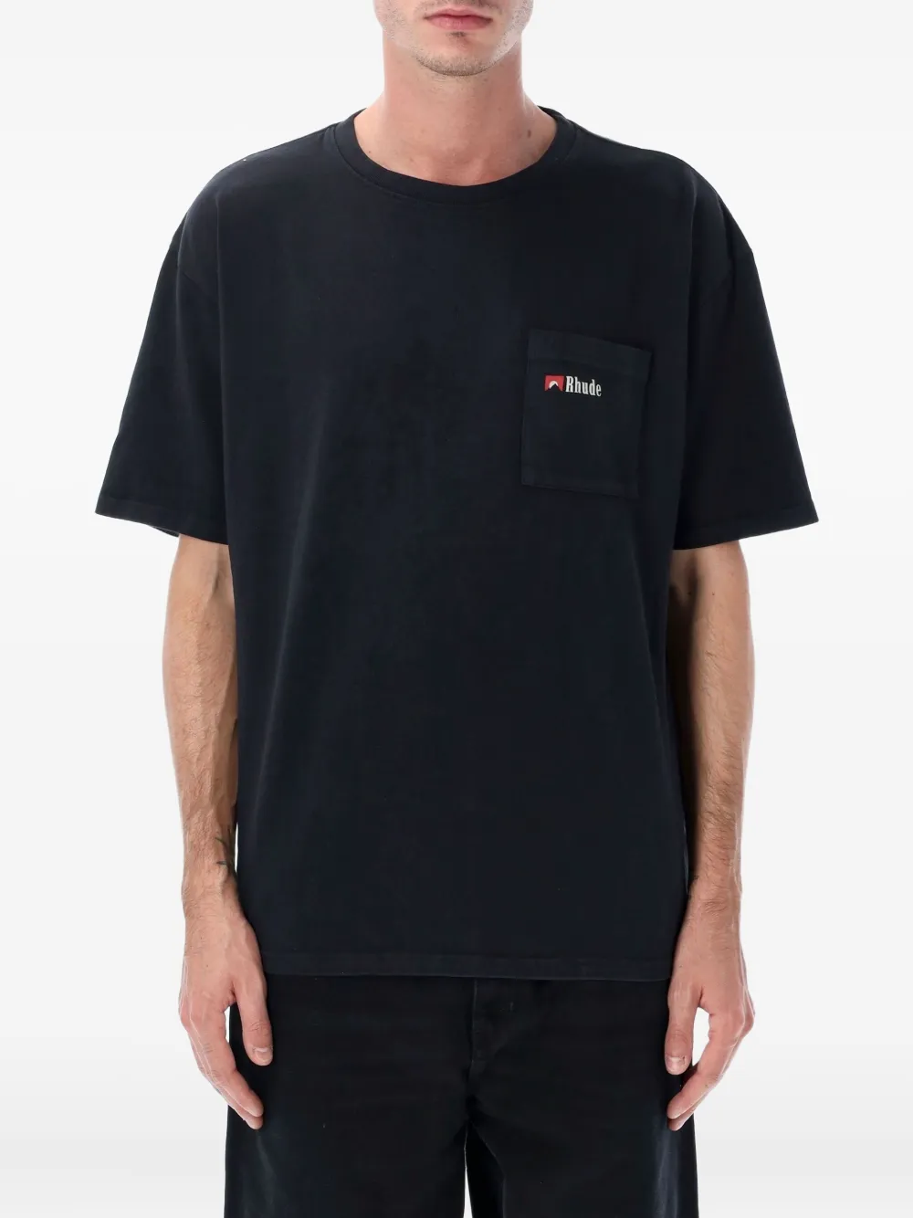 RHUDE playera con bolsillo en el pecho | negro | Image 1