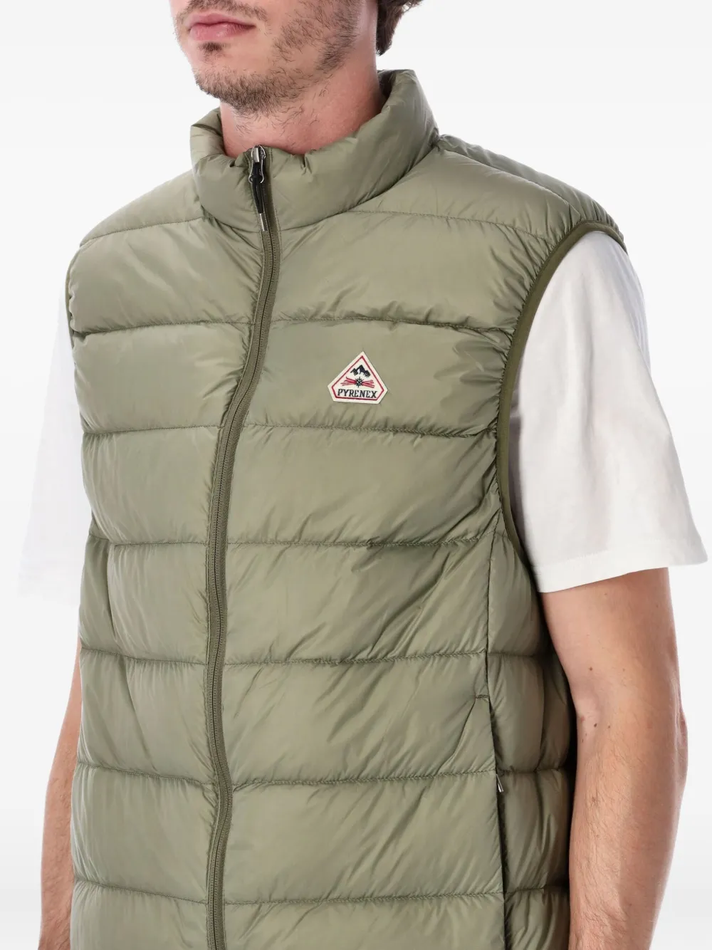Pyrenex Bodywarmer met rits Groen