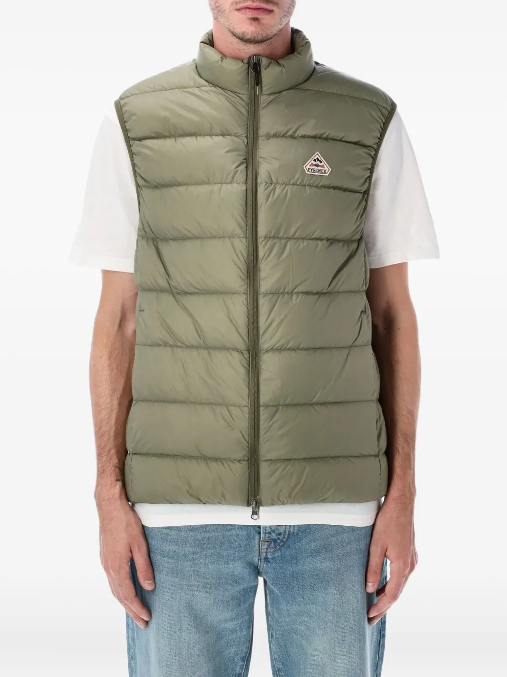 Pyrenex sleveless zip-up gilet | Green | Image 1