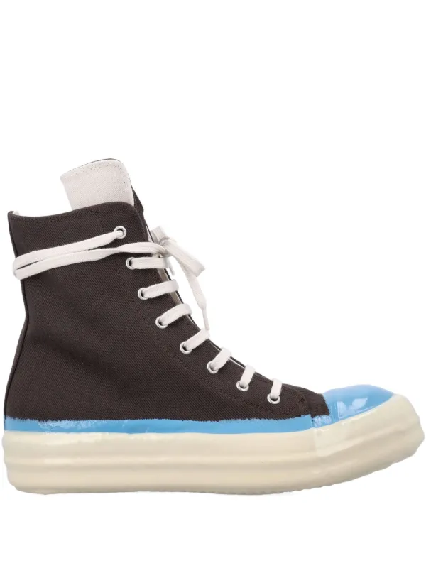 Rick Owens DRKSHDW ハイカット スニーカー | ブラウン | FARFETCH JP