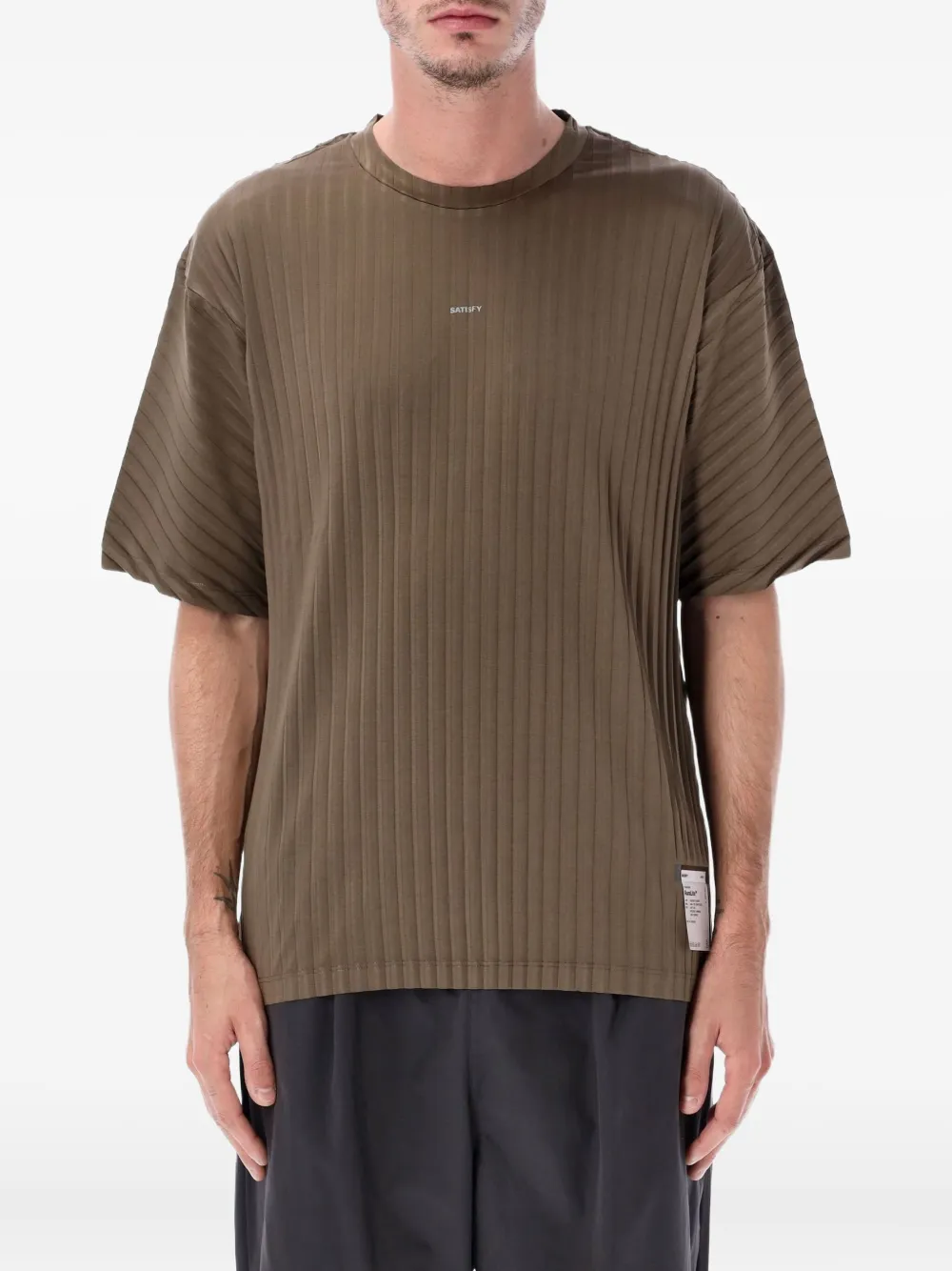 Satisfy playera con cuello redondo | marrón | Image 1