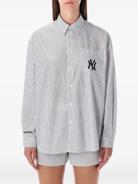 Sporty & Rich Yankees Serif striped shirt