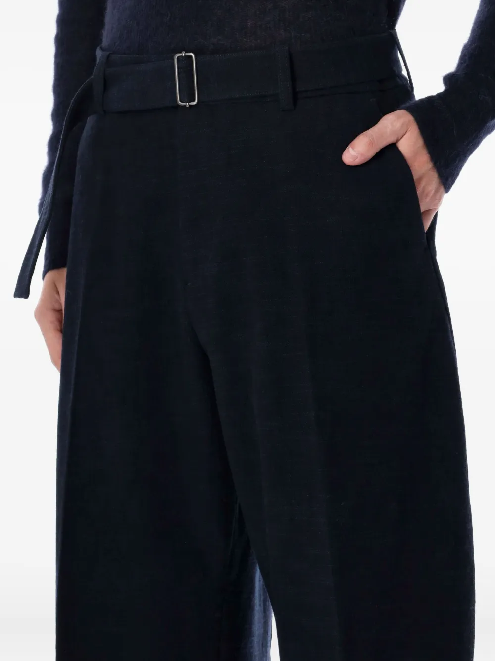 Studio Nicholson Blue Twill Doring Pant In Blue