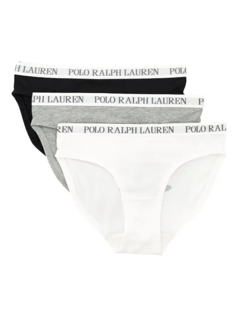 POLO RALPH LAUREN KIDS logo-waistband briefs (pack of three)