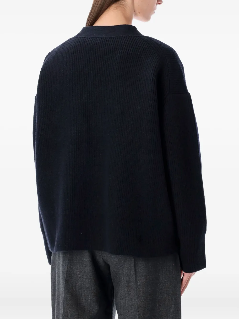 Studio Nicholson Buttoned Merino Cardigan In Blue