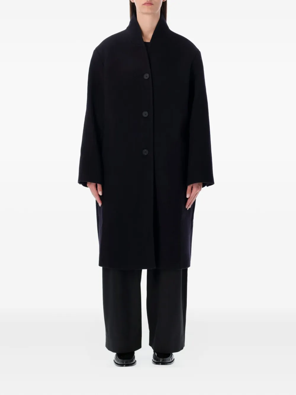 Studio Nicholson buttoned wool coat | Blue | Image 1