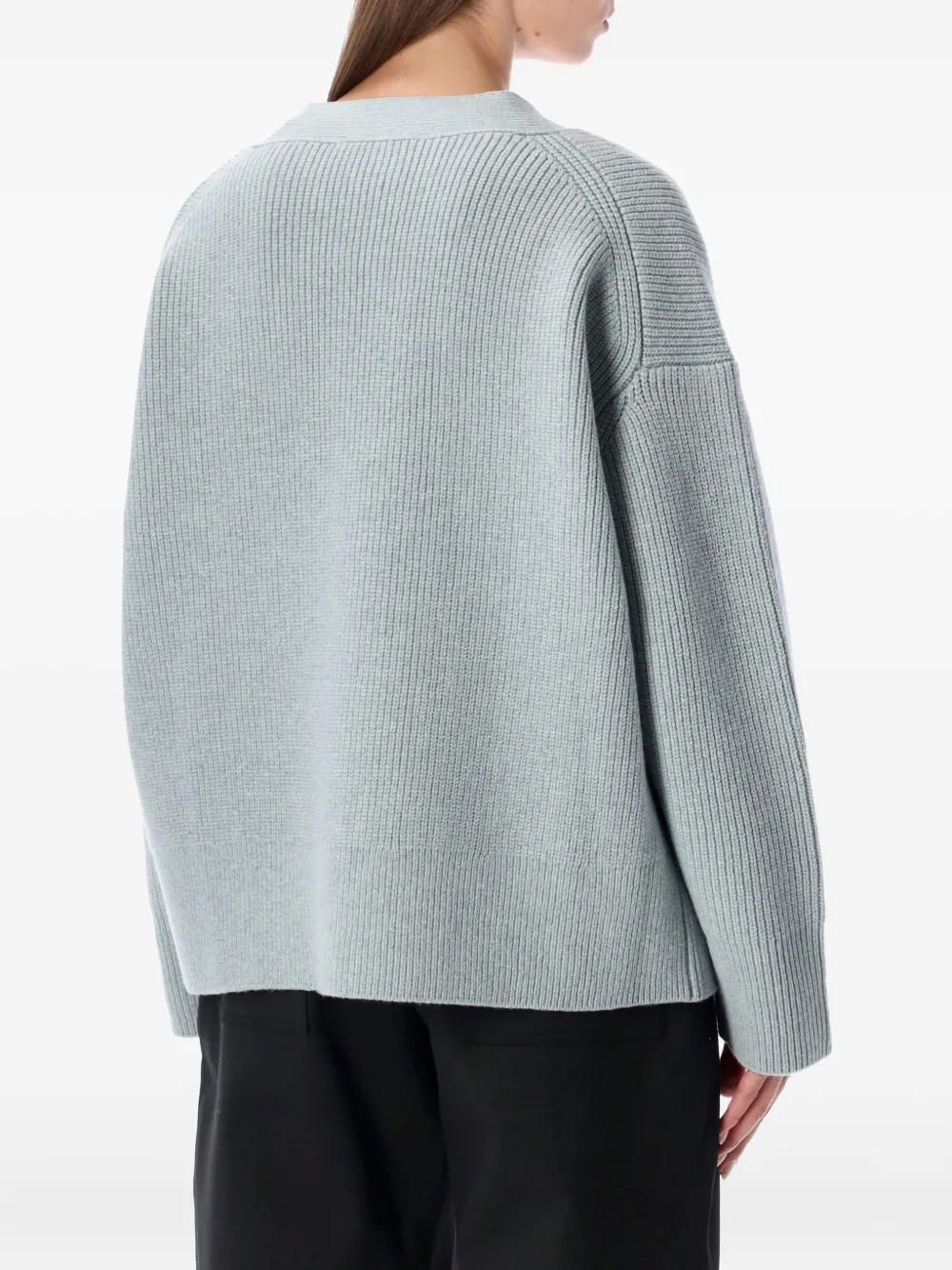 Studio Nicholson Buttoned Cardigan In Gray