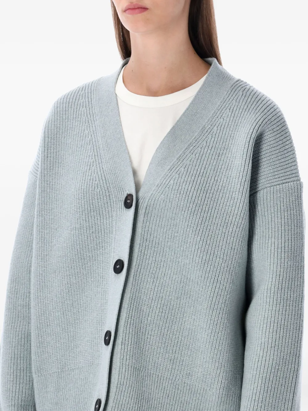 Studio Nicholson Buttoned Cardigan In Gray