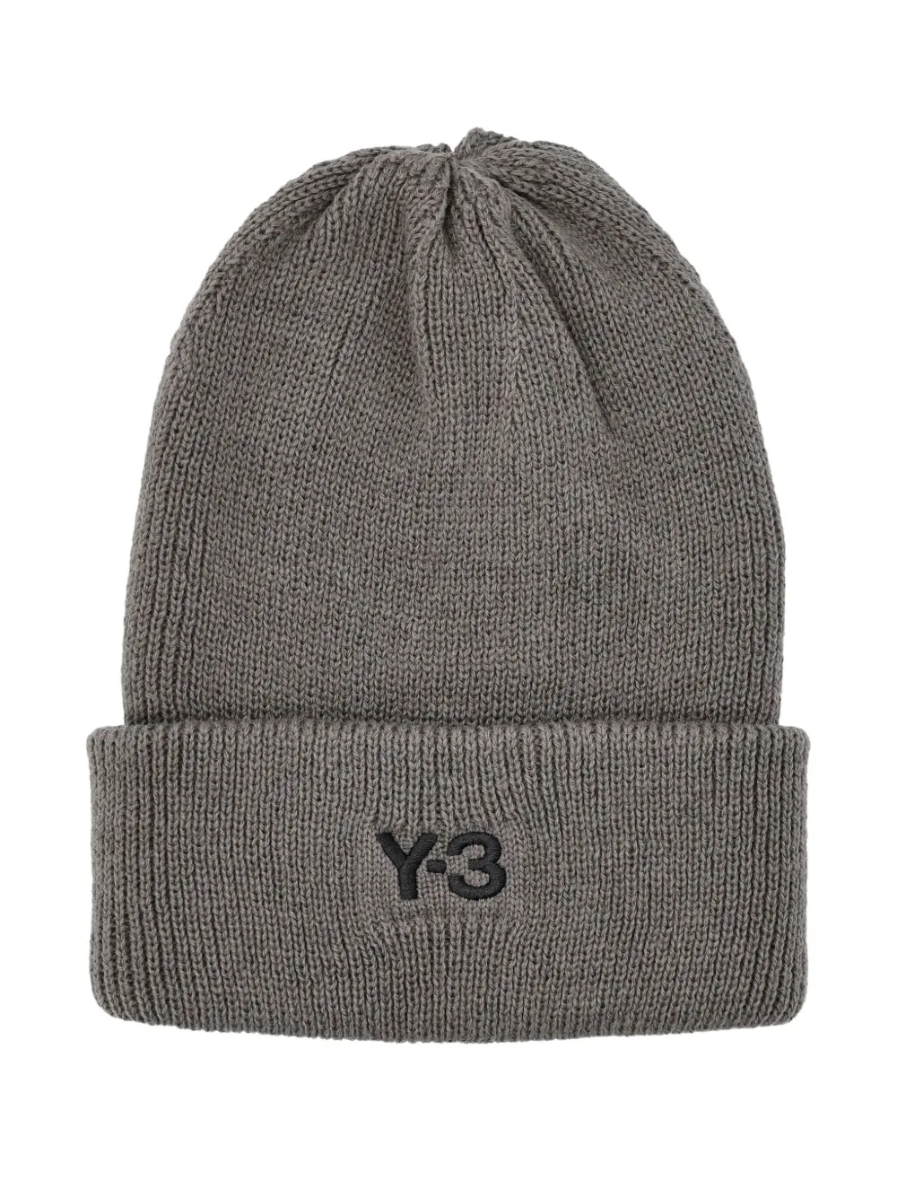 Y-3 logo-detail beanie | Grey | Image 1