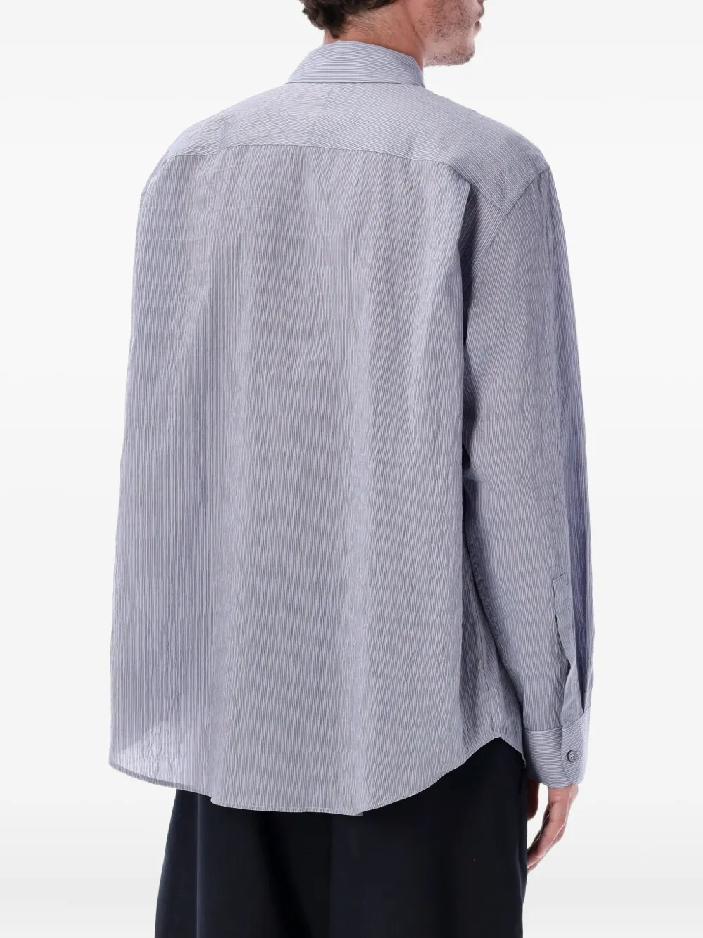 Studio Nicholson striped buttoned shirt - Paars