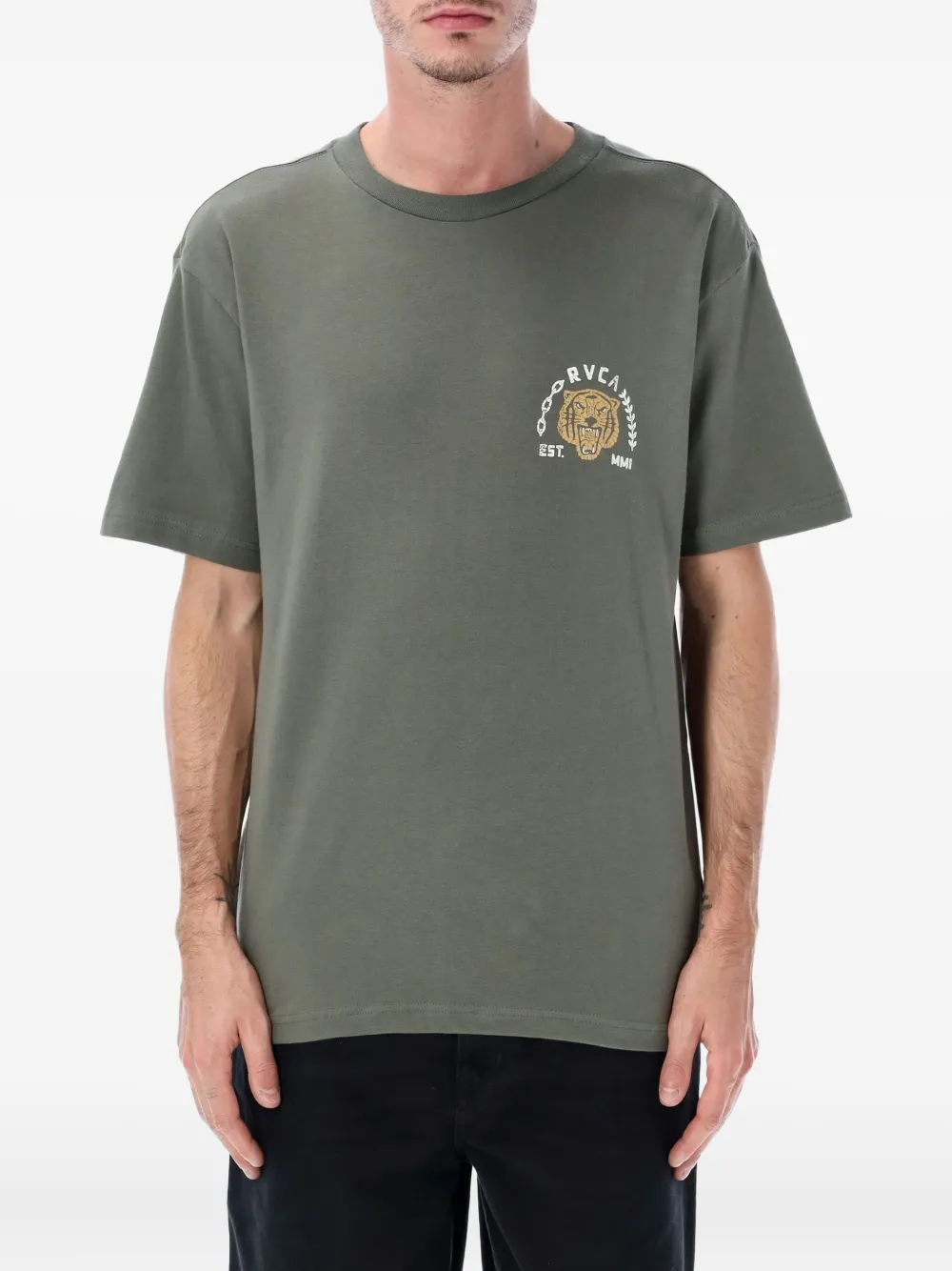 Rvca graphic-print T-shirt | Green | Image 1