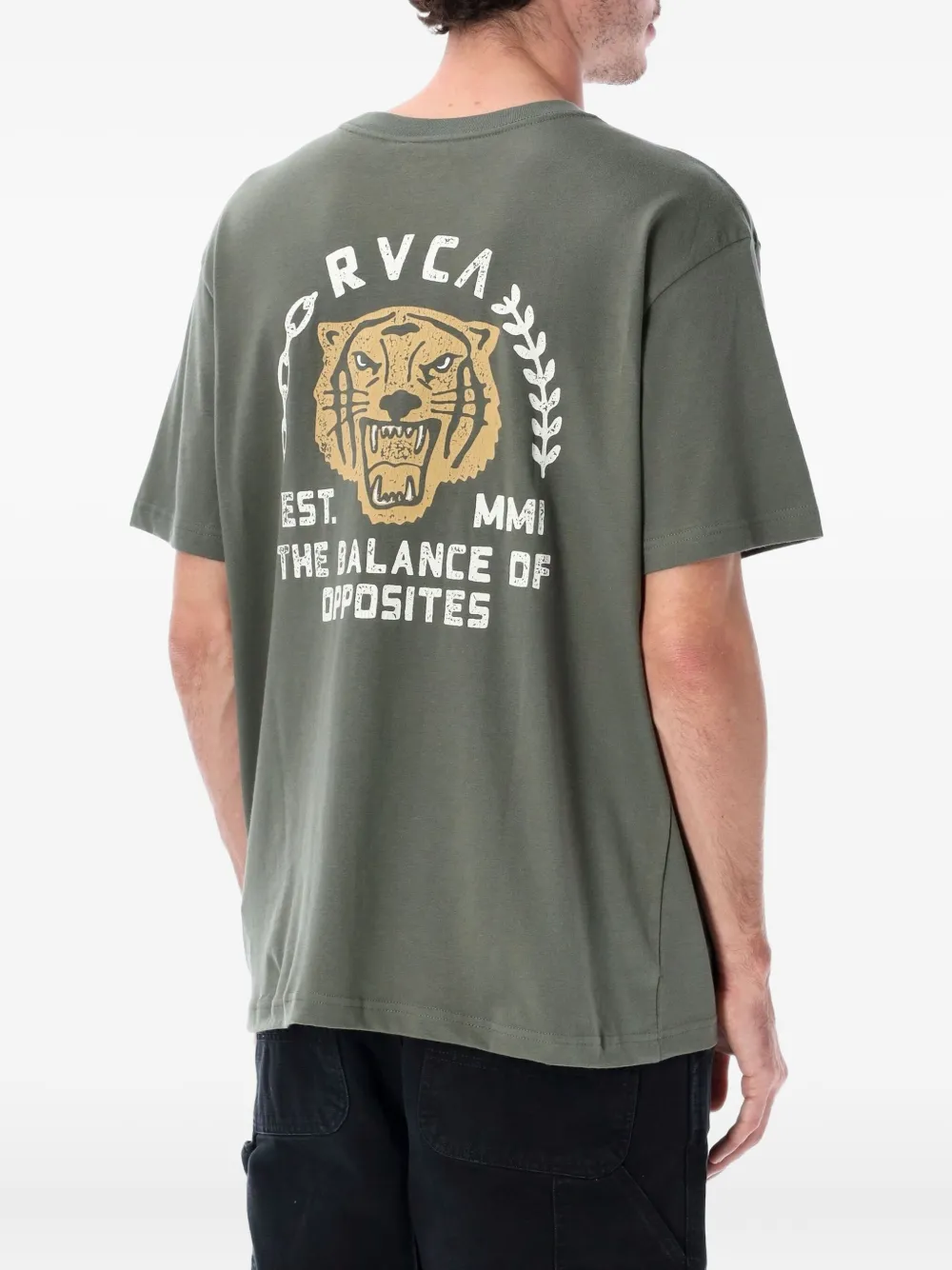 Rvca T-shirt met grafische print - Groen