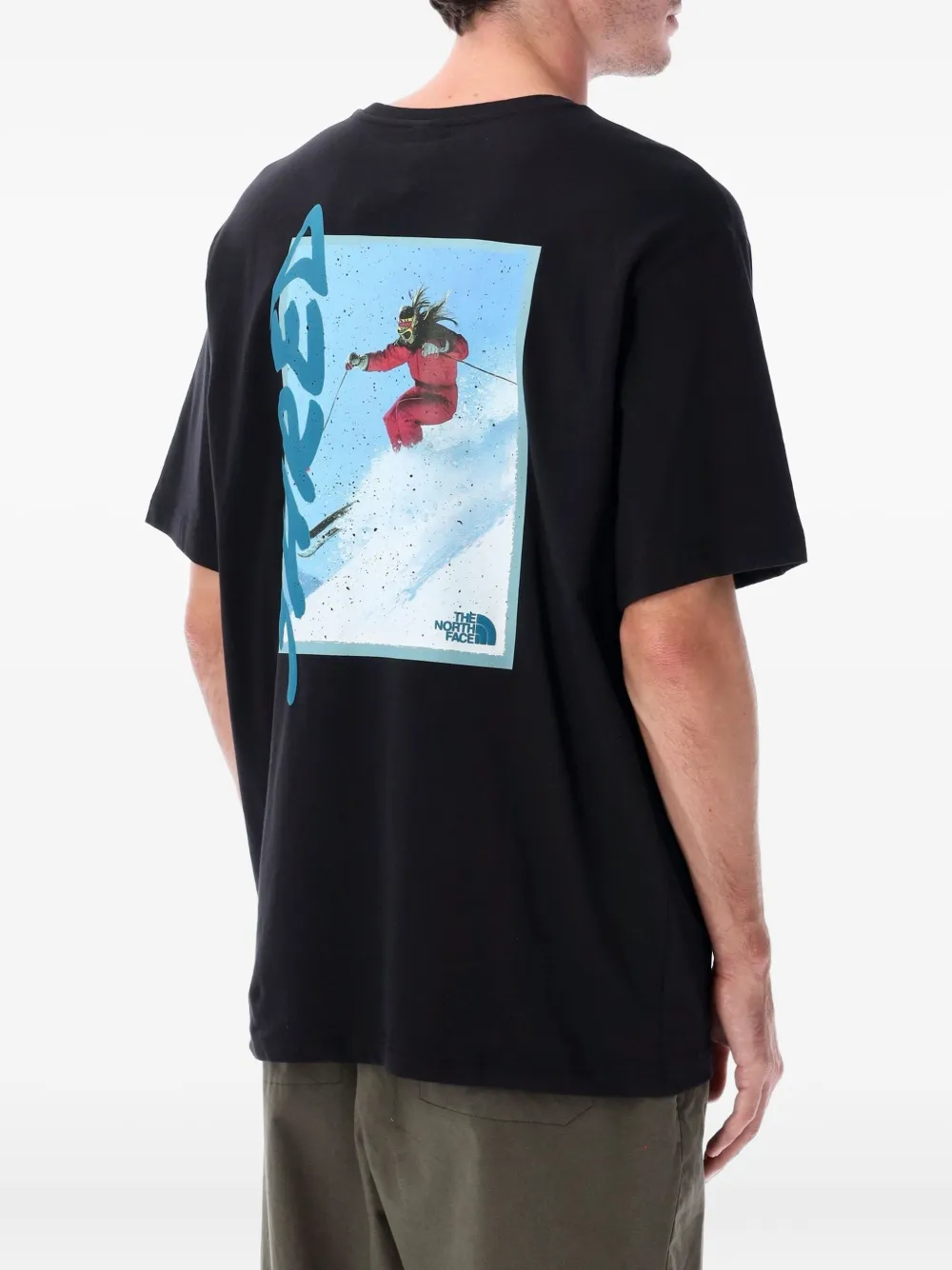 The North Face T-shirt met grafische print - Zwart