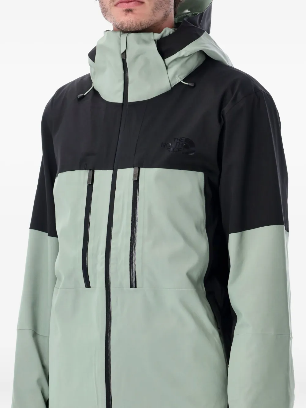 The North Face Ski-jack met capuchon en rits Groen