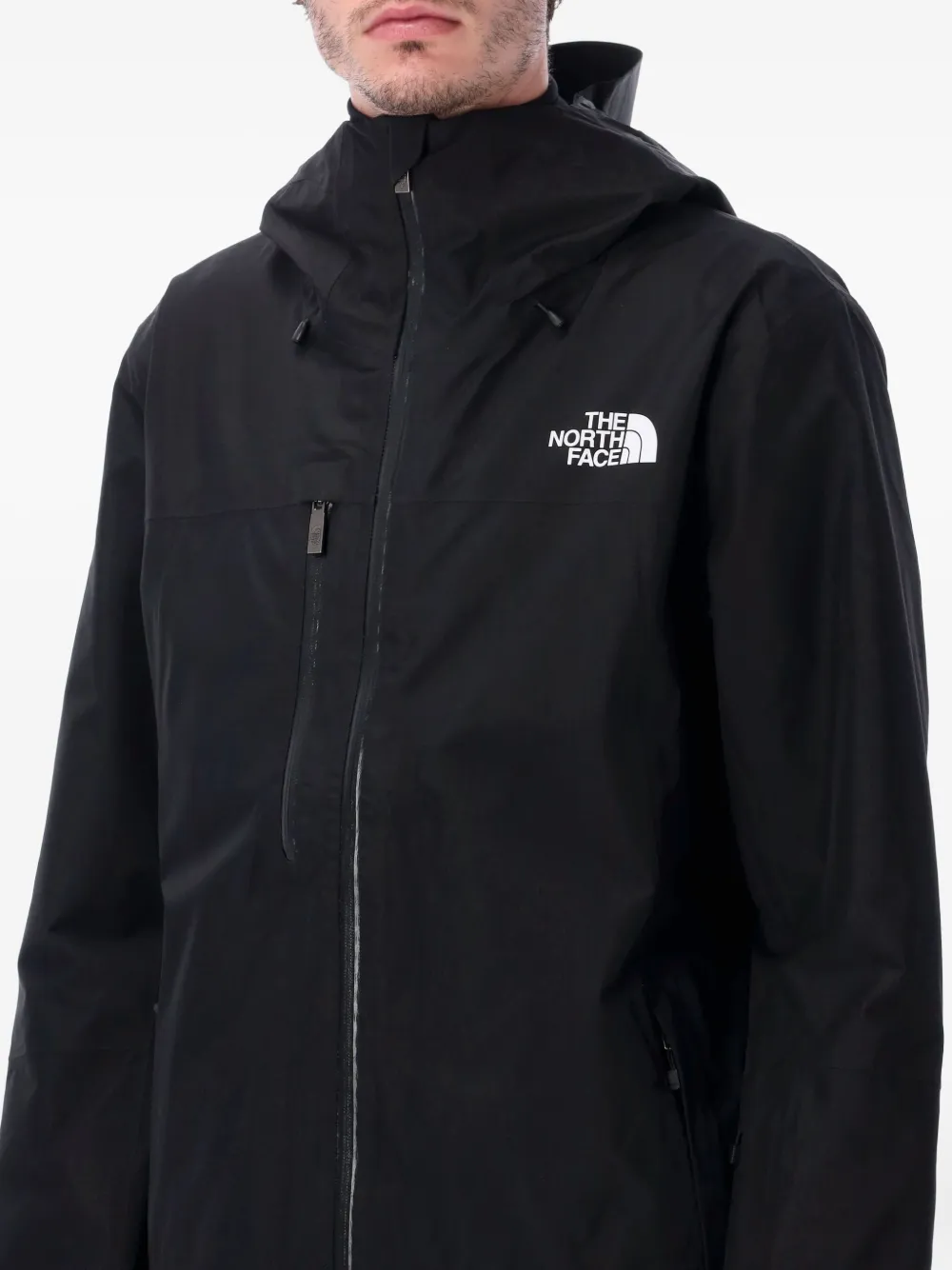 The North Face Ski-jack met capuchon en rits Zwart