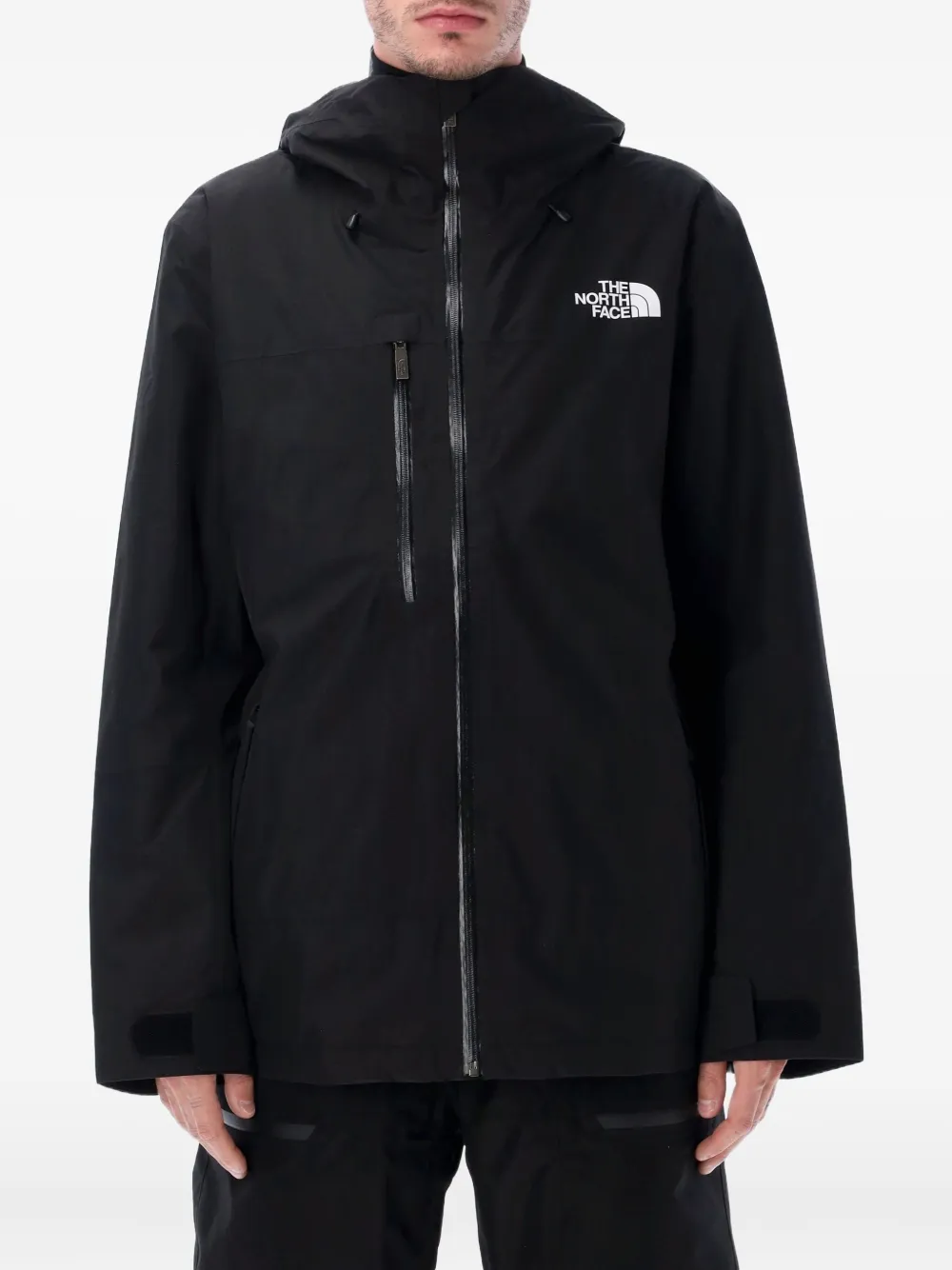 The North Face hooded zip-up ski jacket | Black | Image 1