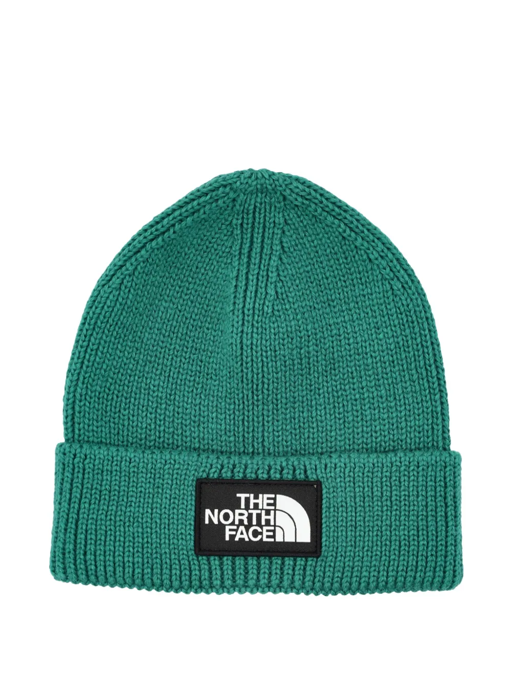 The North Face logo-patch knitted beanies | Green | Image 1