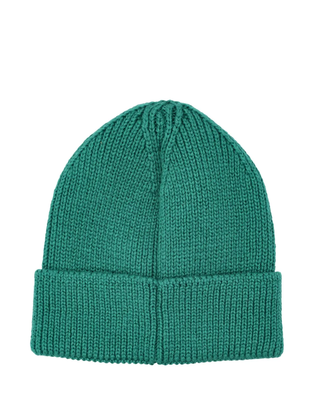 The North Face logo-patch knitted beanies - Groen