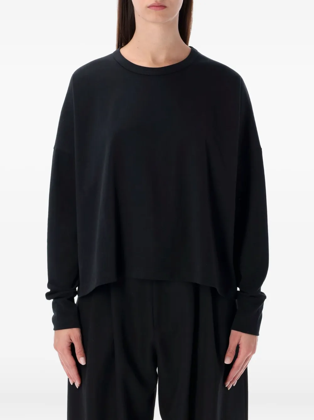 Studio Nicholson sudadera de algodón | negro | Image 1