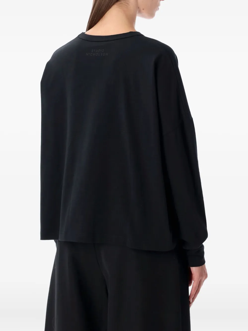 Studio Nicholson cotton sweatshirt - Zwart