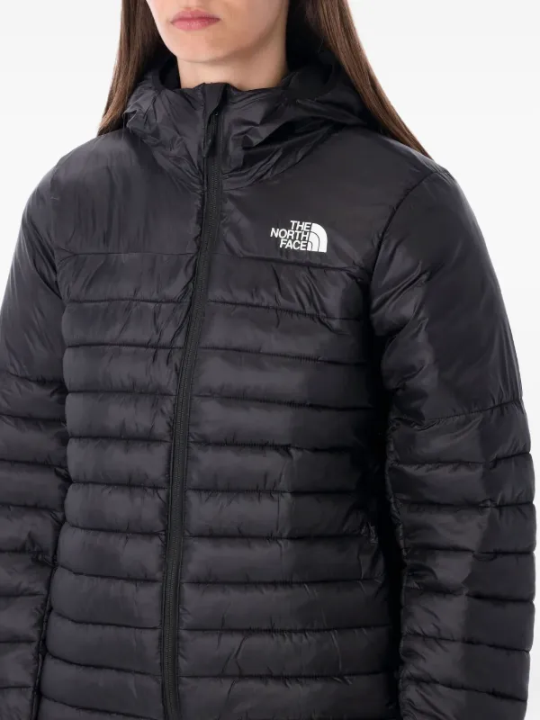 The North Face フーデッド キルティングコート | ブラック | FARFETCH JP