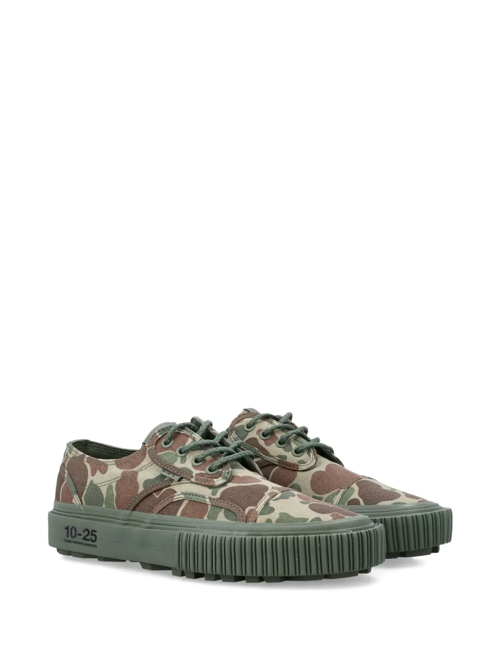 Vans Otw By  X Wtaps X Oamc Seylynn Camouflage Platform Sneakers In Green