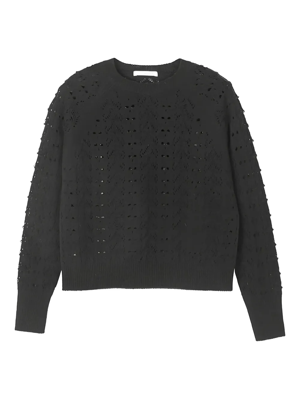 Cecilie Bahnsen Bidane Wool Sweater In Black