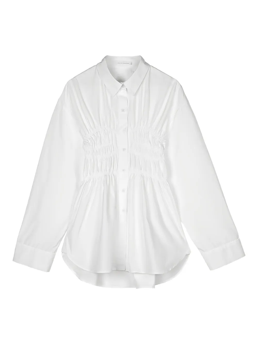 Cecilie Bahnsen Braxton Gathered Shirt In White