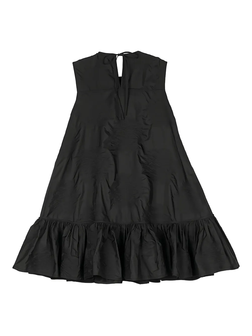 Cecilie Bahnsen jacquard ruffled lala dress - Zwart