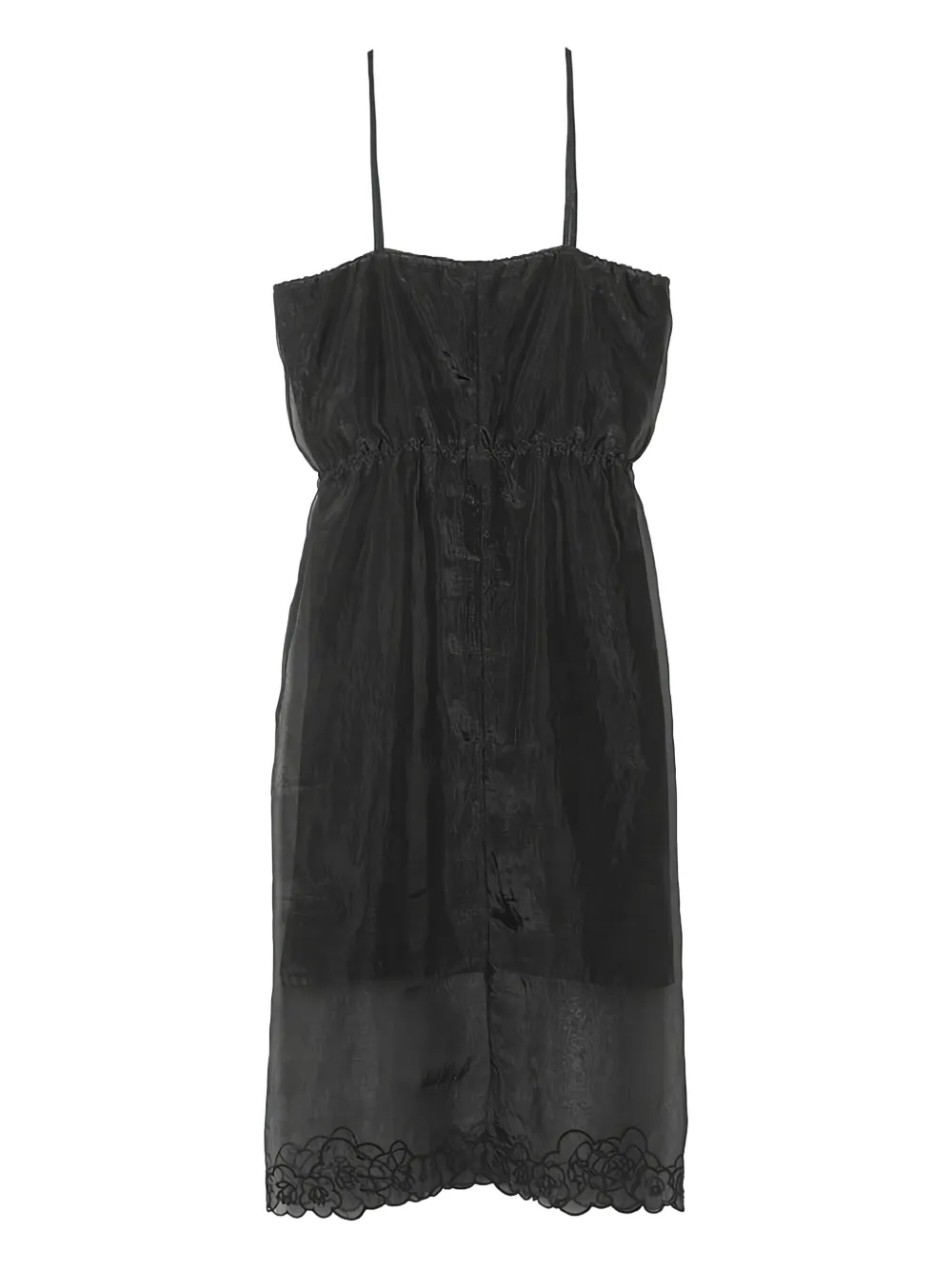 Cecilie Bahnsen Barr drawstring dress - Zwart