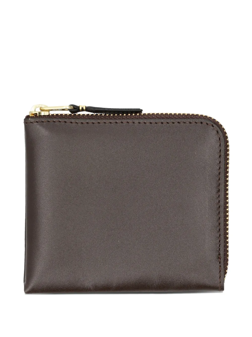 Comme Des Garçons Wallet zipped leather wallet | Brown | Image 1