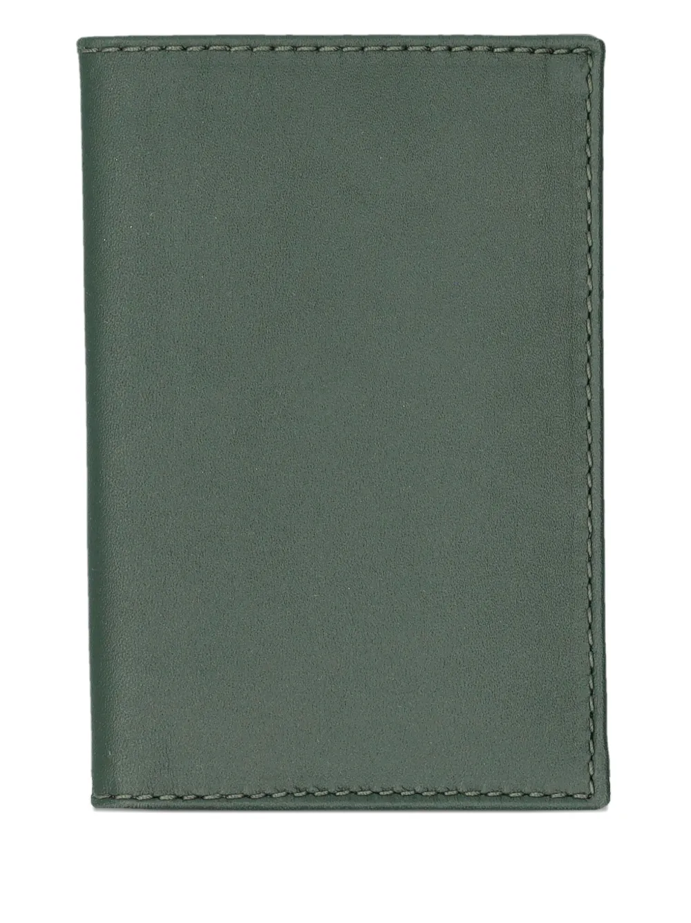 Comme Des Garçons Classic Group Stitched Cardholder In Green
