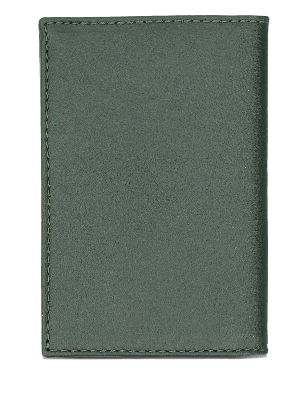 Comme Des Garçons Classic Group Stitched Cardholder In Green