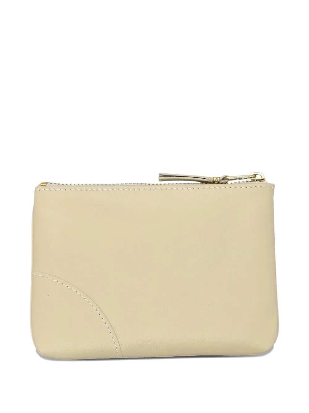 Comme Des Garçons Play Logo-embossed Zipped Coin Purse In Neutral