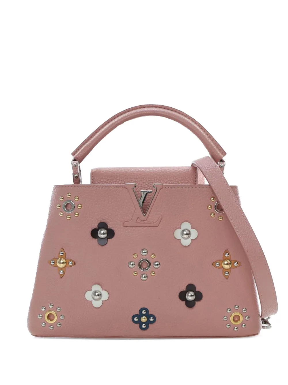 Louis Vuitton Pre-Owned 2016 Taurillon Mechanical Flowers Capucines BB satchel | Pink | Image 1