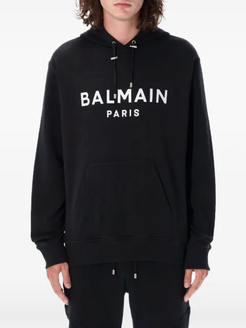 Balmain hoodie con logo estampado