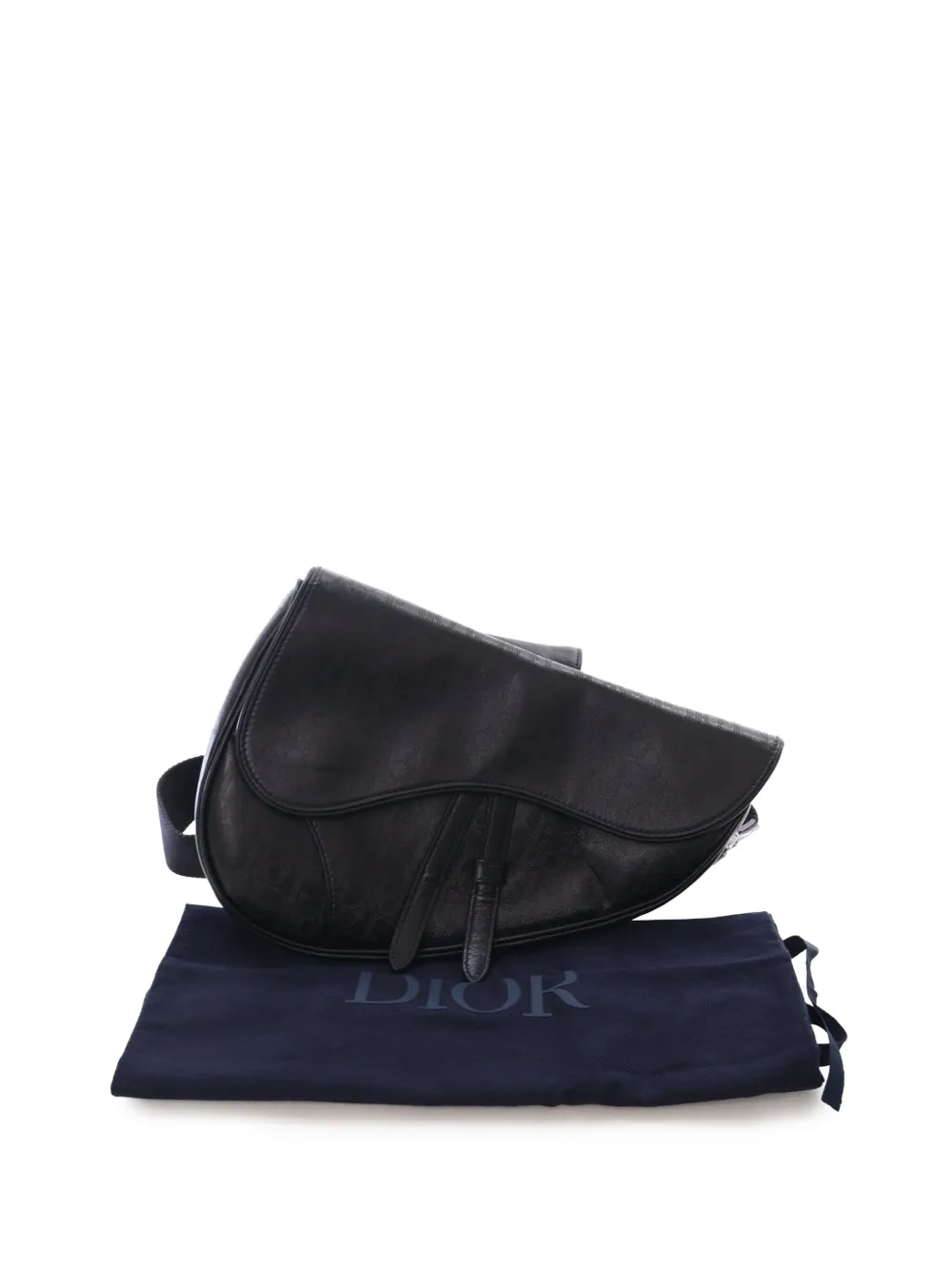 Christian Dior Pre-Owned 2020 Oblique Perforated Calfskin Galaxy Saddle Bag crossbody bag | Pre-Owned | Image 2