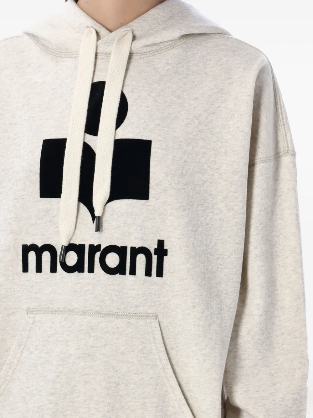 Isabel Marant Étoile Logo-detailed Hoodie In Neutral