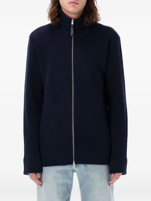 Maison Margiela zip ribbed cardigan
