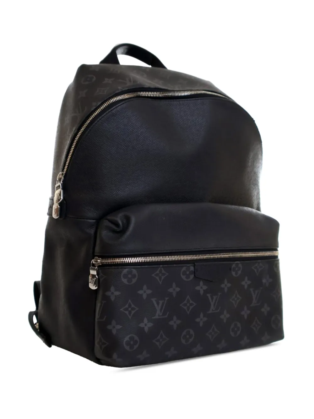 Pre-owned Louis Vuitton 2019-2025 Taigarama Eclipse Discovery Backpack In Black