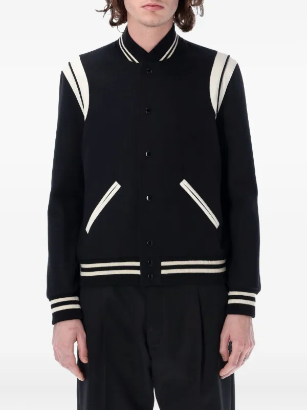 Yves Saint Laurent ネイビー ボンバージャケット Vintage YSL Yves Saint Laurent Casual Bomber Jacket - Etsy