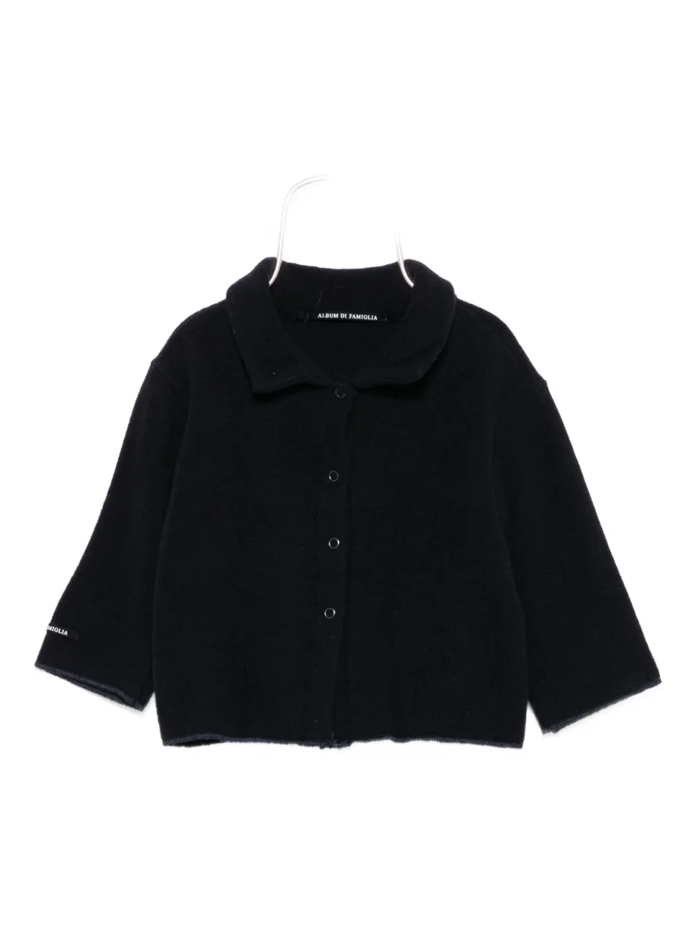 Album Di Famiglia Kids button-up cardigan | Black | Image 1