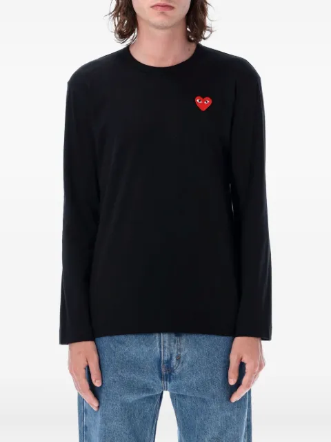 Comme Des Garçons Play heart-motif long-sleeve T-shirt