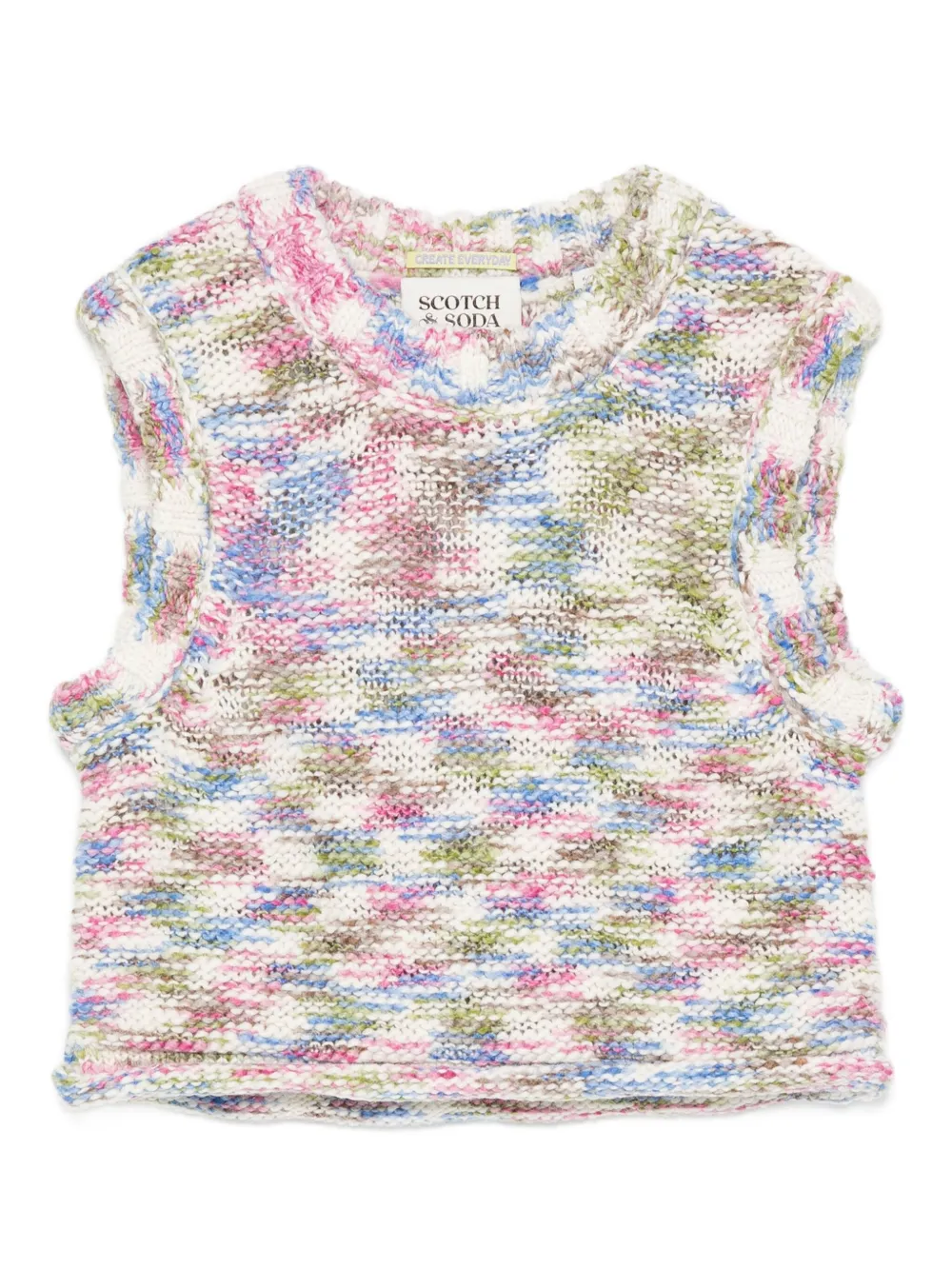 Scotch & Soda Kids mélange top - ブルー Scotch & Soda Kids mélange top - ブルー
