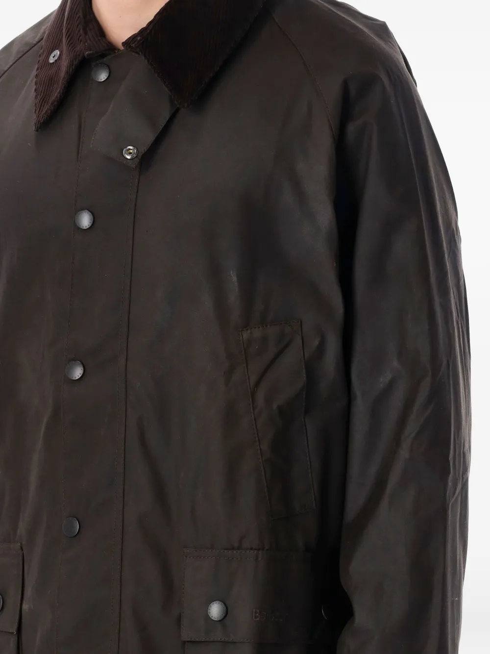 Barbour Classic Bedale jas met knopen Groen